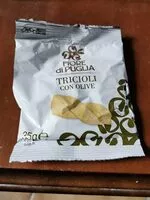 Mängden socker i Triciole con le olive con Olio Extravergine d'oliva italiano