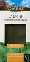 Mängden socker i Lasagnes aux épinards Bio - 250G