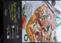 Mängden socker i trancio verace con speck alto adige igp, burrata e rucola