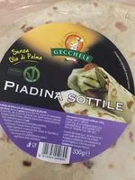 Mängden socker i Piadina arrotolabile
