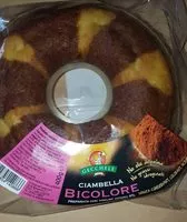 Mängden socker i Ciambella bicolore