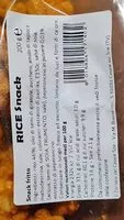 Mängden socker i Rice snacks