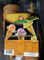 Mängden socker i Cono arrotolato