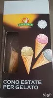 Mängden socker i Cono estate per gelato