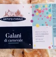 Mängden socker i Galani di carnevale