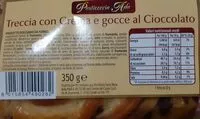 Mängden socker i Treccia crema e gocce di cioccolato