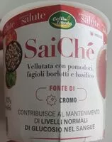 Mängden socker i SaiChé vellutata con pomodori, fagioli borlotti e basilico