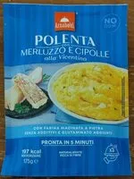 Mängden socker i Polenta con merluzzo e cipolle alla Vicentina