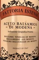 Mängden socker i Fattoria Estense Balsamic Vinegar Of Modena