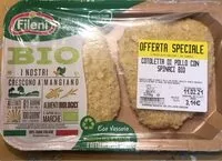 Mängden socker i Cotoletta di pollo e spinaci bio