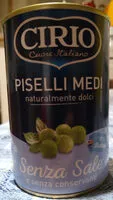 Mängden socker i Piselli