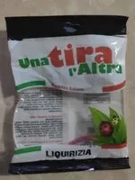 Mängden socker i Una tira l'altra liquirizia