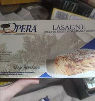 Mängden socker i Lasagne : pasta di semola di grano duro