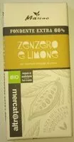 Mängden socker i Fondente extra 60% Zenzero e limone