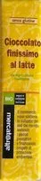 Mängden socker i Cioccolato finissimo al latte senza glutine