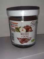 Mängden socker i Nocciole e cacao