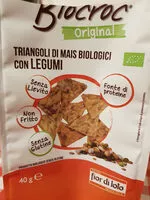 Mängden socker i Biocroc Triangoli di mais con legumi