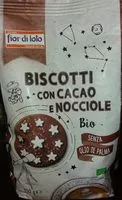 Mängden socker i Fior di loto Biscotti con cacao e nocciole bio
