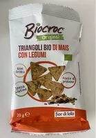 Mängden socker i Triangoli Bio di Mais con Legumi