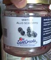 Mängden socker i Mirtilli allo sciroppo