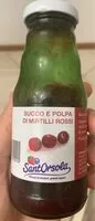 Mängden socker i Succo e polpa di mirtilli rossi