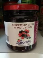 Mängden socker i Confettura extra di misto bosco