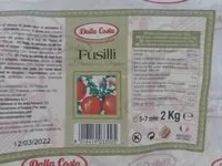 Mängden socker i Fusilly DALLA COSTA
