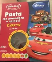 Mängden socker i Dalla Costa Tricolors Disnep Cars Pasta