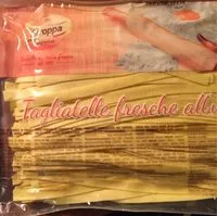 Mängden socker i Tagliatelle fresche all'uovo