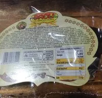 Mängden socker i Mostaccioli ripieni alla castagna