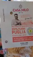 Mängden socker i pasta di semola casa milo