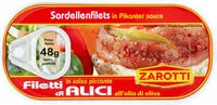 Mängden socker i Filetti di alici all'olio di oliva in salsa piccante