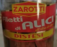 Mängden socker i Filetti di Alici all'olio di oliva