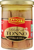Mängden socker i Filetti di tonno all'olio di oliva