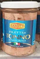 Mängden socker i Filetti di tonno al naturale