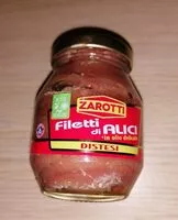 Mängden socker i Filetti di alici distesi in olio delicato