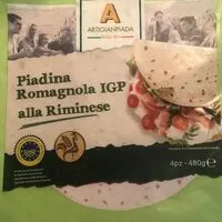 Mängden socker i Piadina Romagnola IGP alla  Riminese