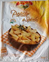 Mängden socker i Patate a spicchi