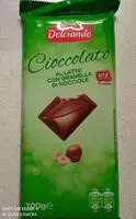 Mängden socker i Cioccolato al latte con granella di nocciole