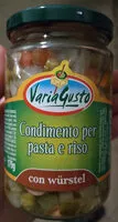 Mängden socker i Condimento per pasta e riso con wurstel