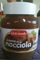 Mängden socker i Crema alla nocciola