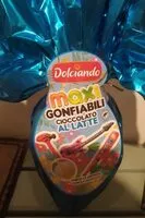 Mängden socker i Maxi gonfiabili cioccolato al latte