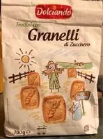 Mängden socker i Frollini con granelli di zucchero