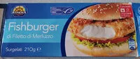 Mängden socker i Fishburger di filetto di merluzzo