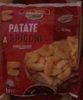 Mängden socker i Patate a spicchi