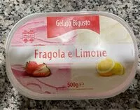 Mängden socker i Gelato bigusto fragola e limone