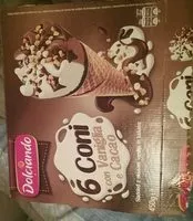 Mängden socker i Coni con vaniglia e cacao