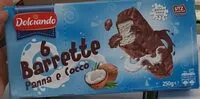 Mängden socker i Barrette panna e cocco