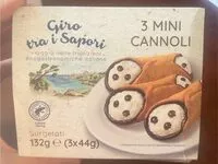 Mängden socker i 3 mini cannoli Giro tra i sapori