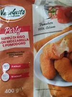 Mängden socker i Supplì di riso con mozzarella e pomodoro